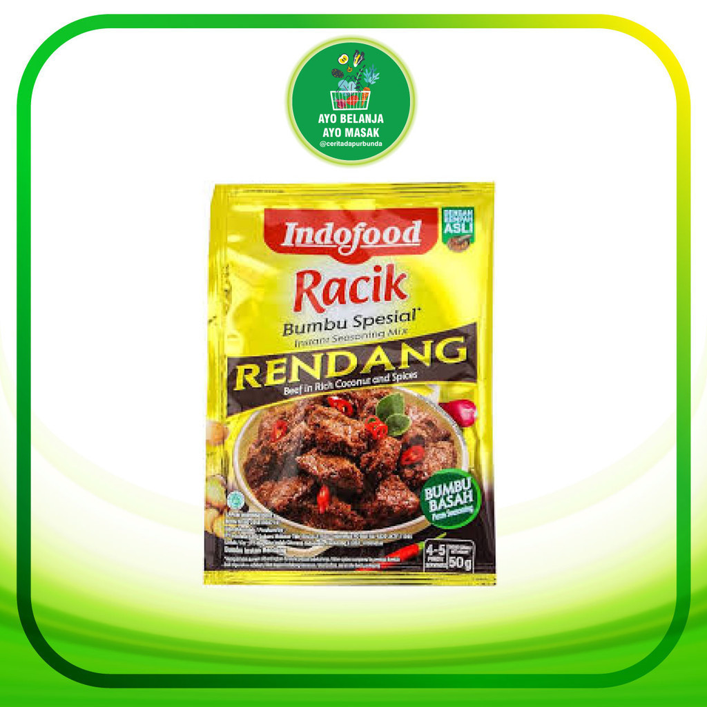 

Bumbu Basah INDOFOOD RENDANG kemasan 45 gram