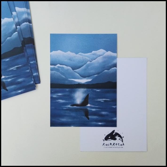 

HOT DEAL WINTER ORCA ARTPRINT / POSTCARD