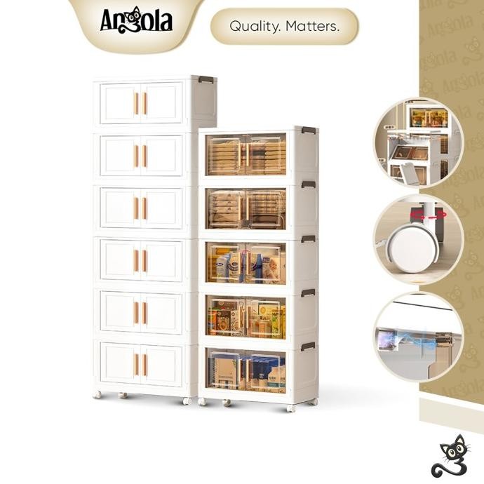 Angola Lemari Pakaian Plastik G19-G23 Lemari Susun Plastik / Lemari Rak Baju Plastik