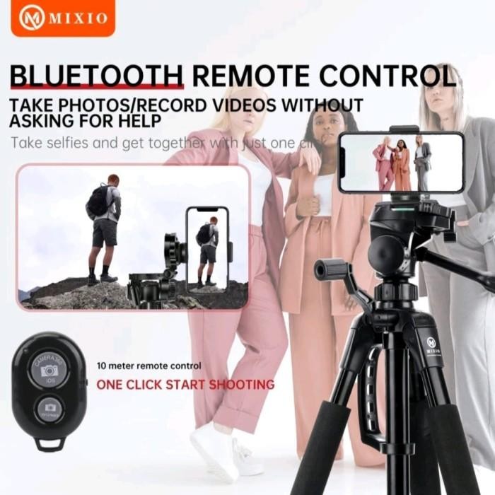 Mixio 3522 170Cm Prenium Tripod+Bluetooth Remote+Bag Profesional