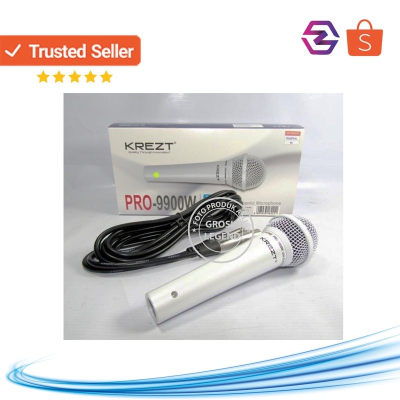 Mic Mik Dynamic Dinamik KREZT PRO-9900 Tanpa switch
