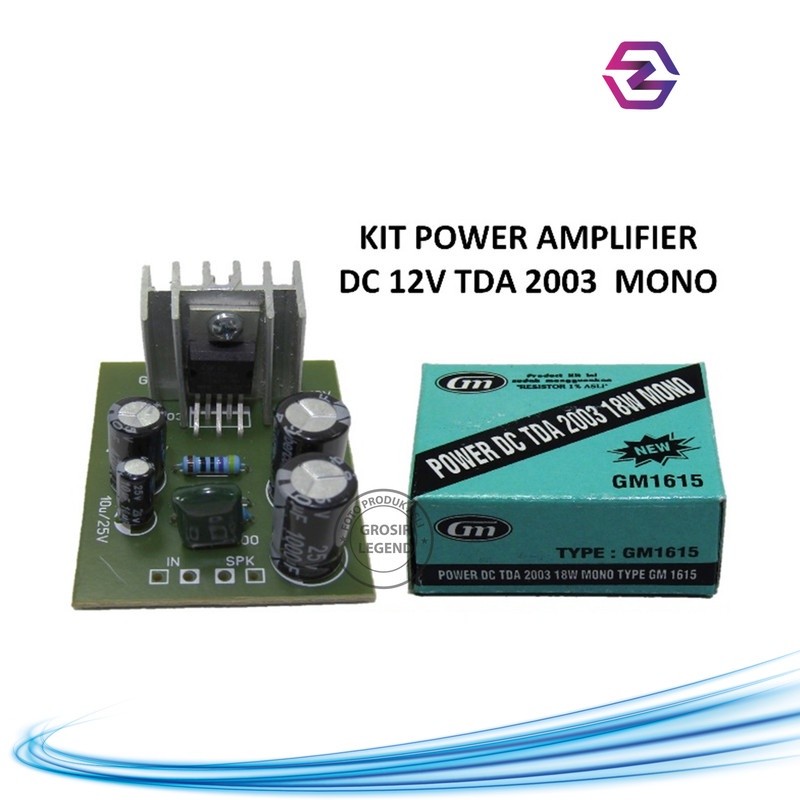 Kit power amplifier DC 12V TDA 2003 mono GM 1615