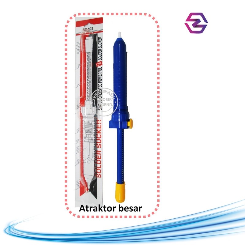 Sedotan timah solder desoldering pump atraktor besar