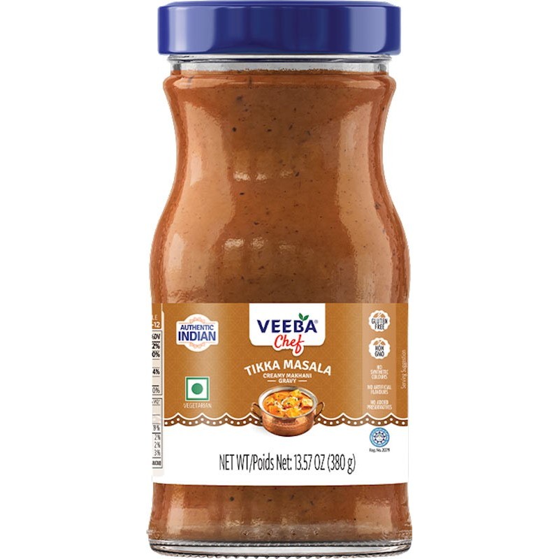 

Silahkan Order] TIKKA MASALA CREAMY MAKHANI GRAVY VEEBA 380G / Saos Kuah Makhni Krim