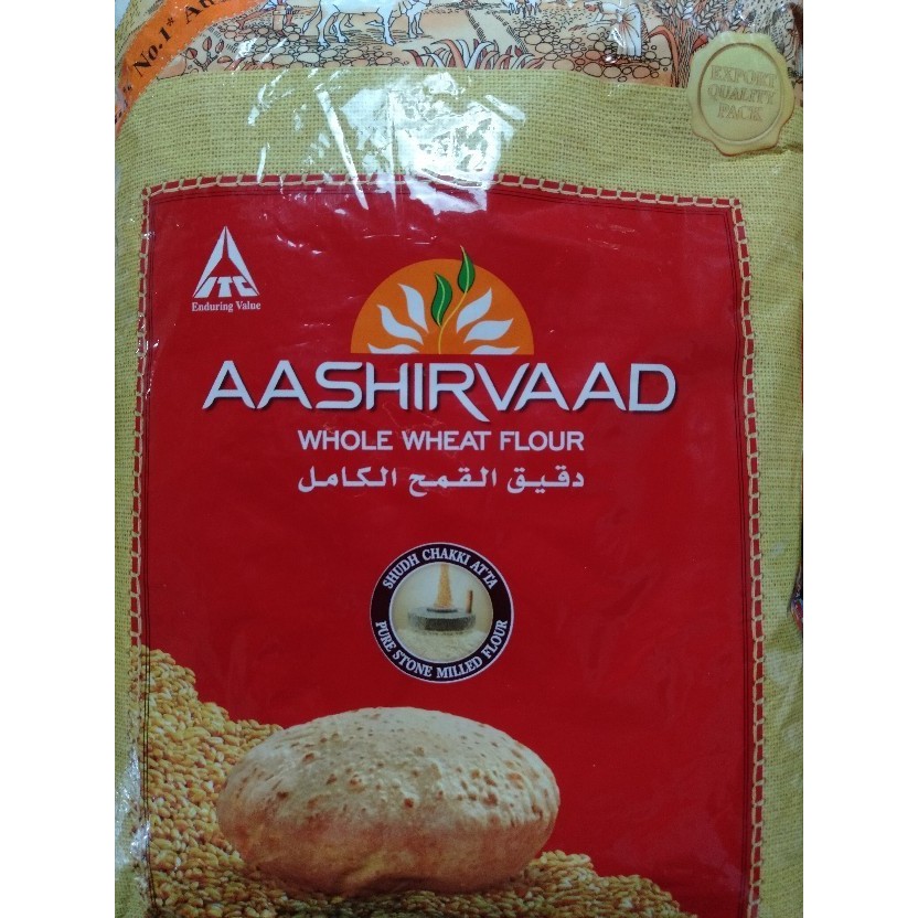 paling diminati] ATTA AASHIRVAAD 5KG/ Whole Wheat Flour / Tepung Gandum