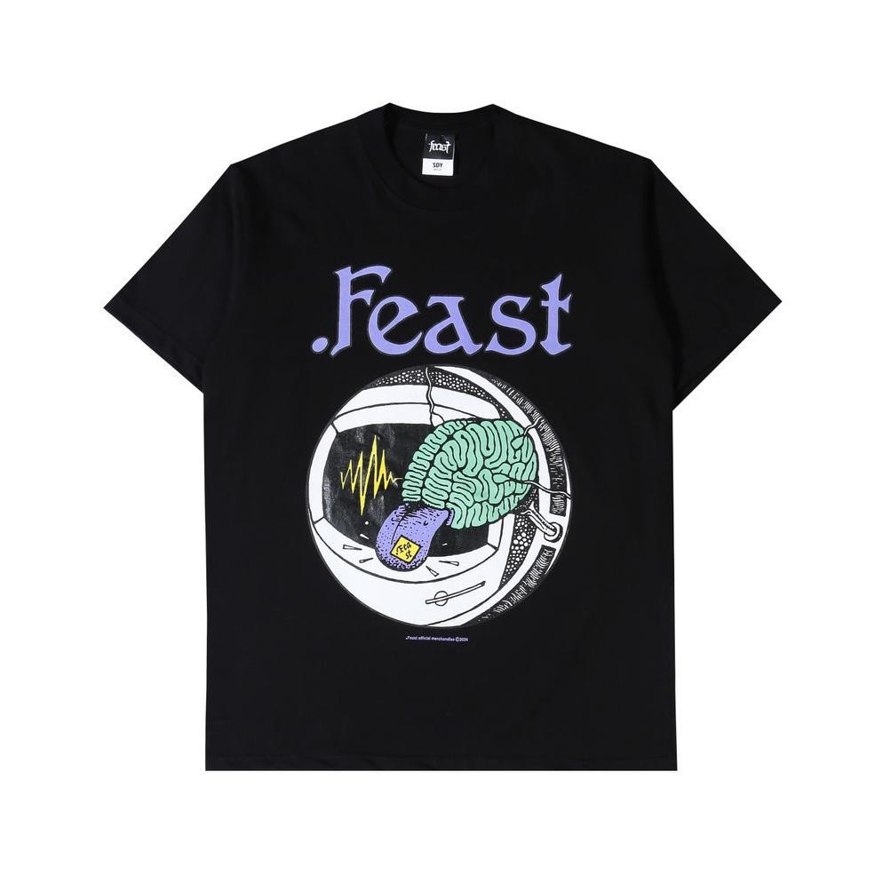 PROMO .Feast - Braindead - T-shirt - Black Short Sleeve Kaos Lengan Pendek at-126