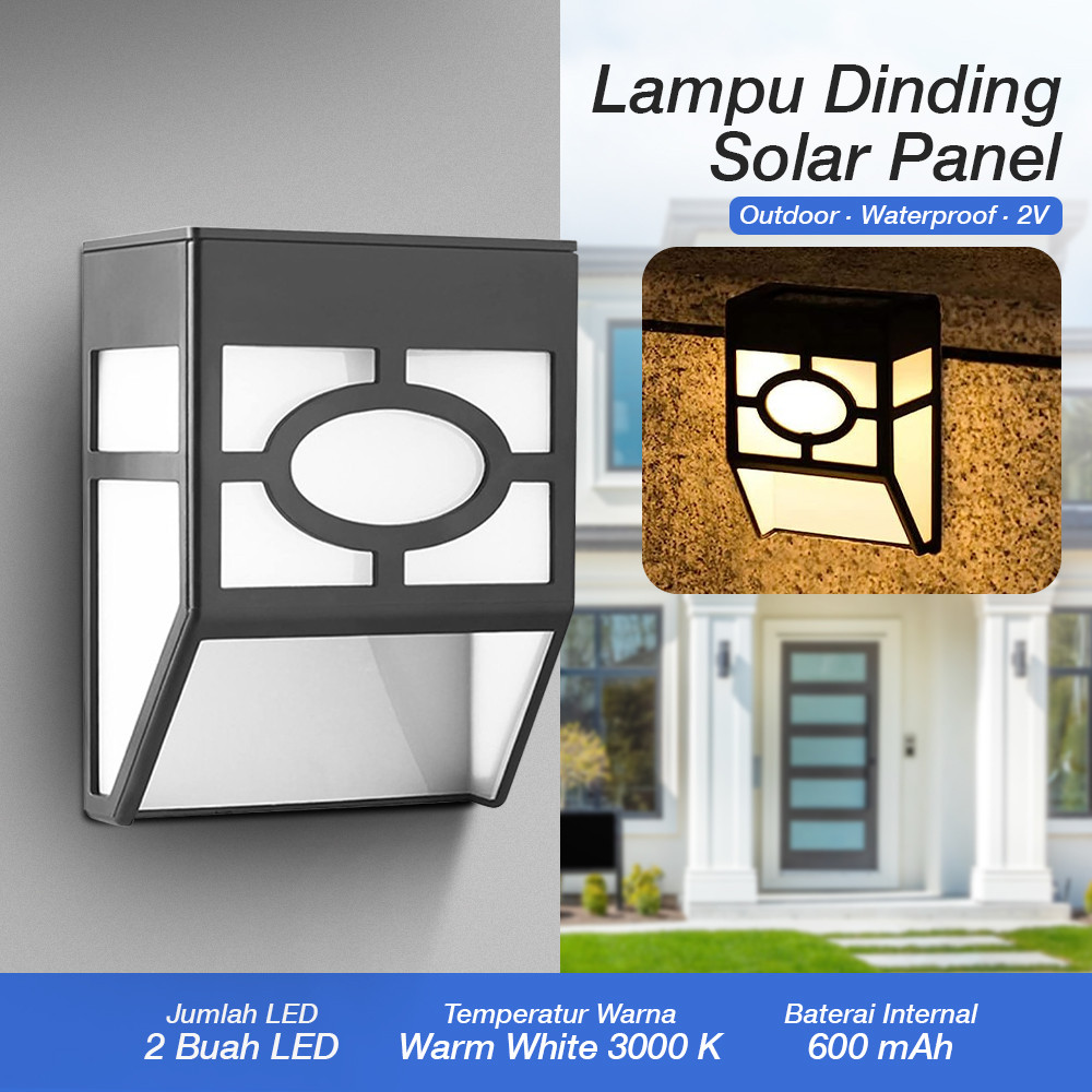 Lampu Dinding Solar LED Outdoor Waterproof