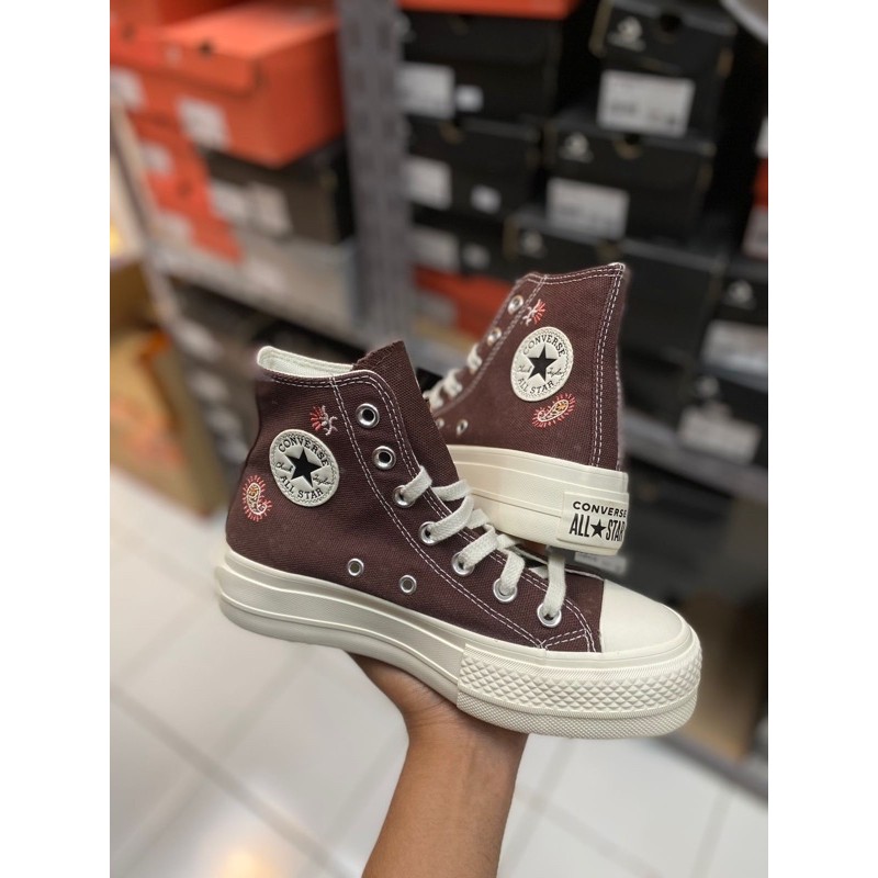 Converse women CT lift platform HI Brown