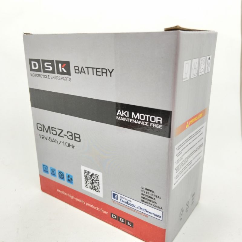 AKI ACU DSK TIPE KERING YB5LB GM5Z-3B 5AH AKI GRAND SMASH JUPITER