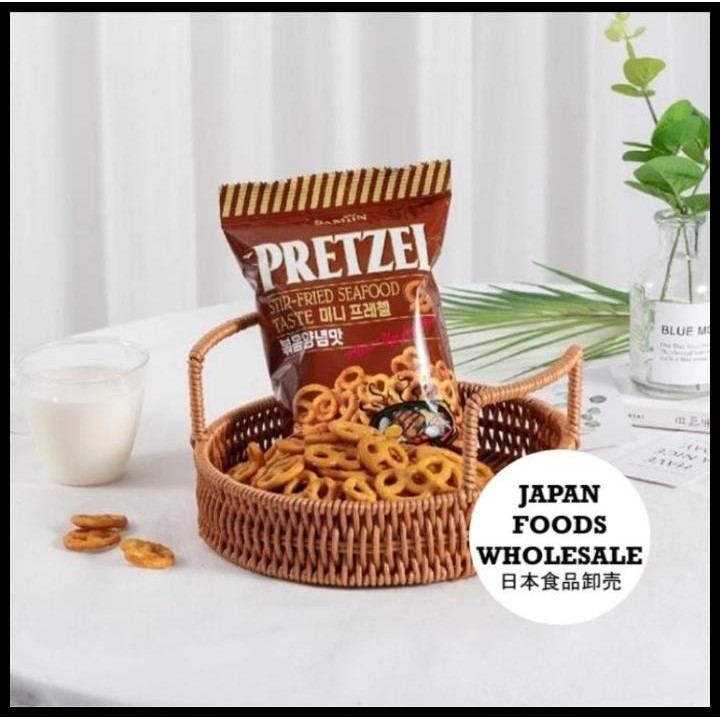 

Samjin Pretzel Stir-Fried Seafood Taste / Biskuit Korea / Cemilan