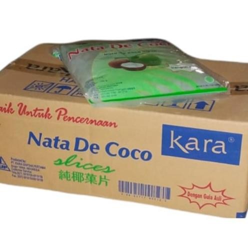 

Sari Kelapa Nata De Coco Kara Slice Irisan Dus Isi 6 Pa
