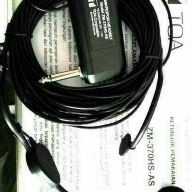 MIK HEADSET TOA ZM 370 MIC HEADSET MICROPHONE HEADSET TOA ZM 370