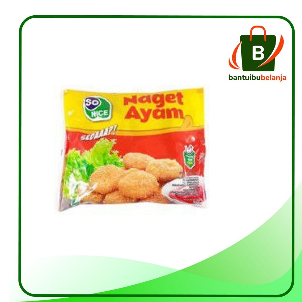 

Nugget Ayam So Nice ( frozen)- Sayur Bantu Ibu