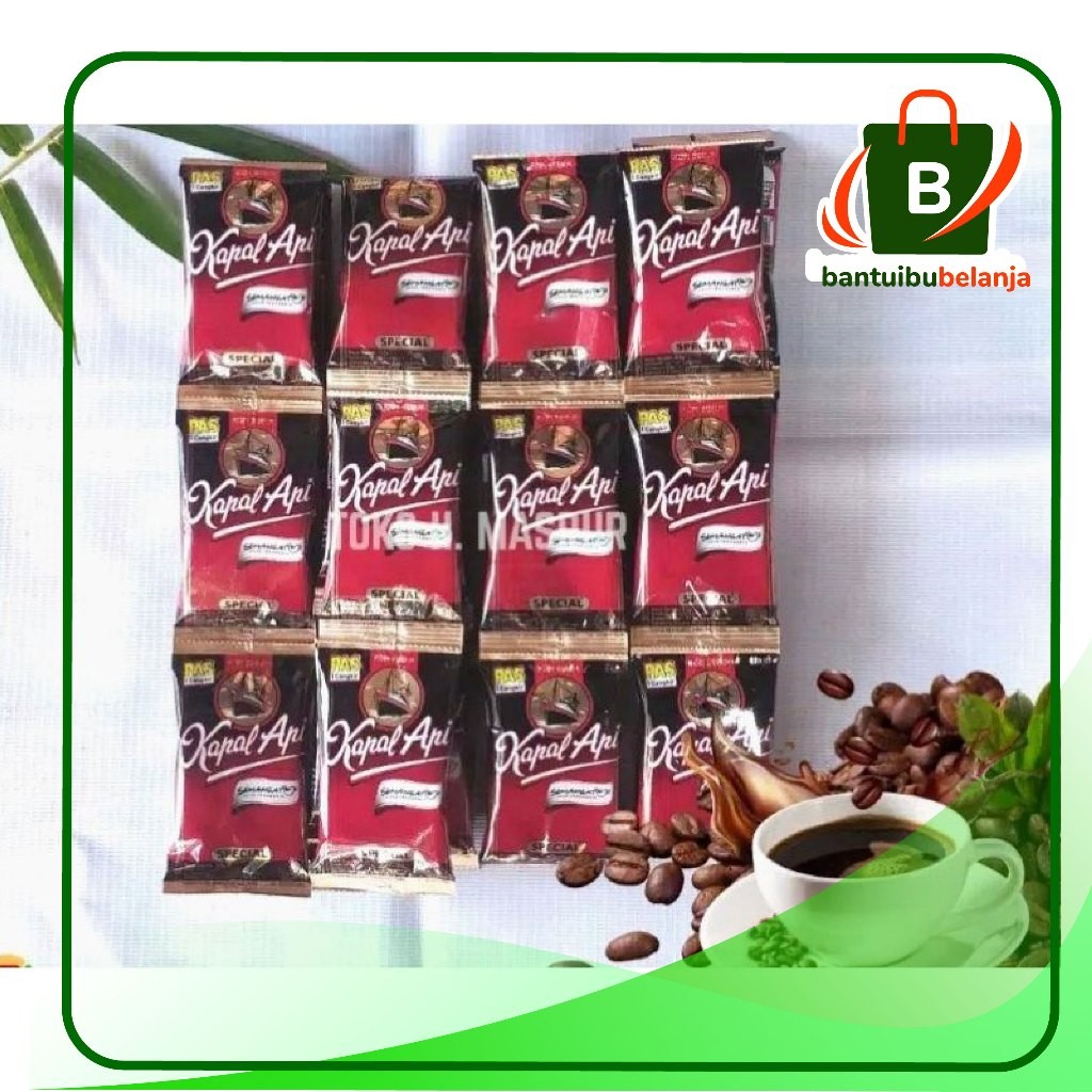 

Kopi Bubuk KAPAL API kemasan mini 6 gram per renteng (isi 10 pcs)