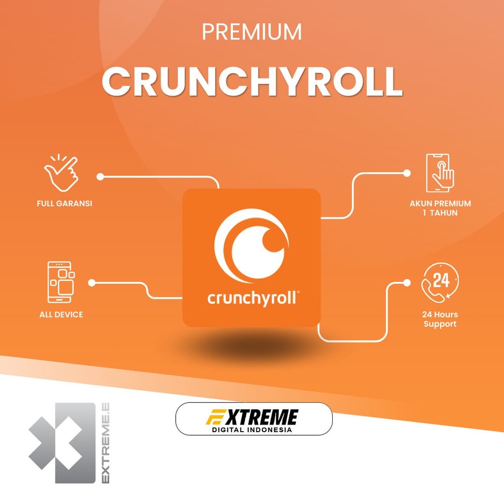 Crunchyroll Mega Fan Premium 1 Tahun Bergaransi