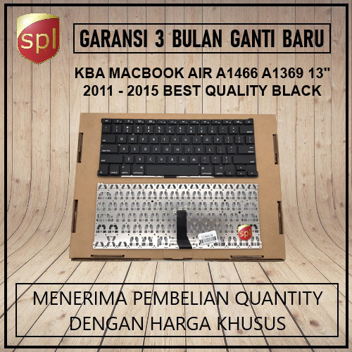 Keyboard Apple Macbook Air A1466 A1369 13" 2011 - 2015 - Black