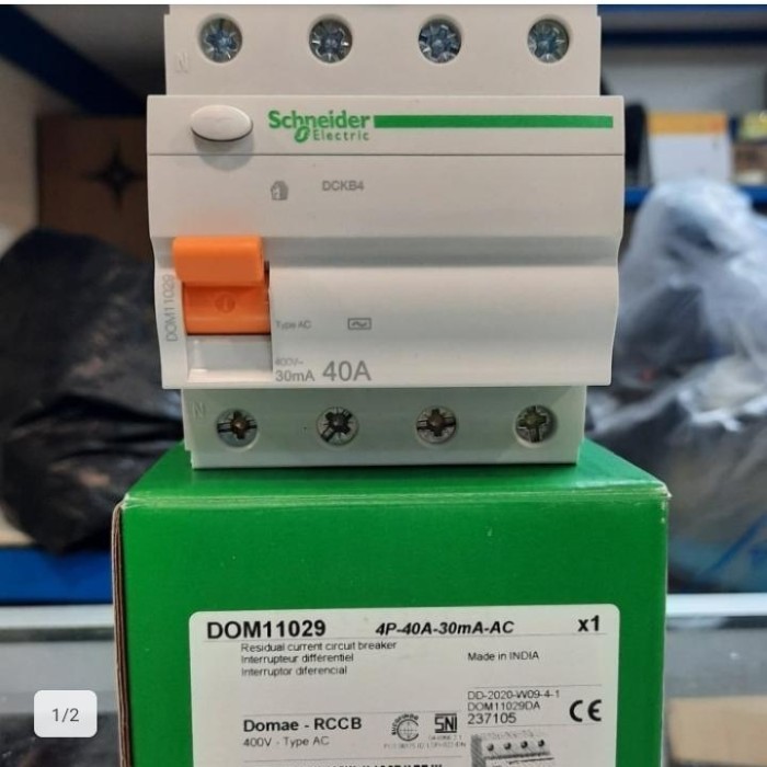 Schneider Elcb/Rccb Domae 4P 40A 30Ma-Ac