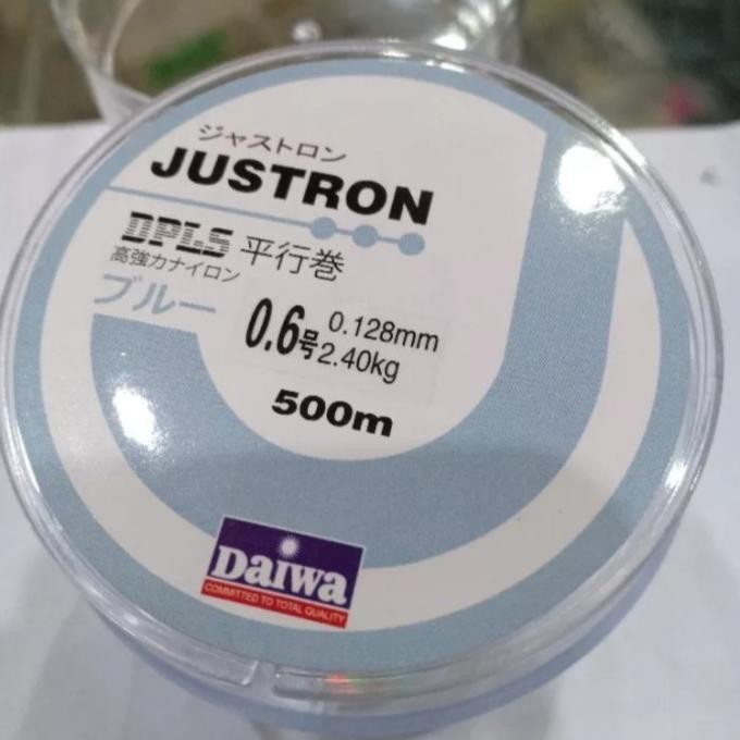 Senar Benang Mancing Tali Pancing Justron Daiwa 500M Line 0.4