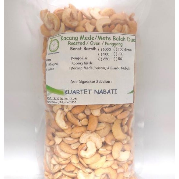 

500G Roasted Mede/ Mete Kacang Mede Sulawesi Belah 2 Rasa /Asin