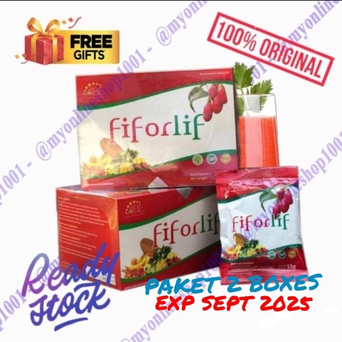 

PAKET 2 BOXES FiForLif 100% Original (2 kotak X 15 sachets)