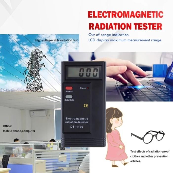 Electromagnetic Radiation Detector Digital Emf Meter Dosimeter Radiasi