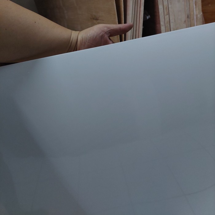 Fiber Pagar Polos Putih Susu Super Tebal Per Meter