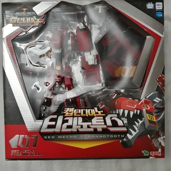Licy Padangbulan Mainan Robot Anak Dinosaurus Geo Mecha Captain Dino