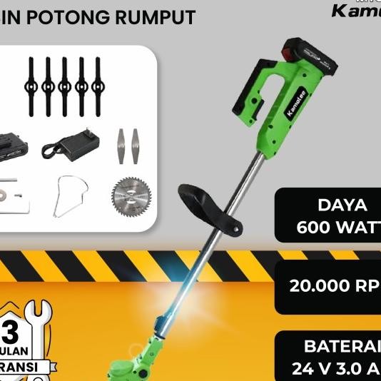 Kamolee Mesin Pemotong Rumput Listrik Tanpa Kabel | Potong Rumput