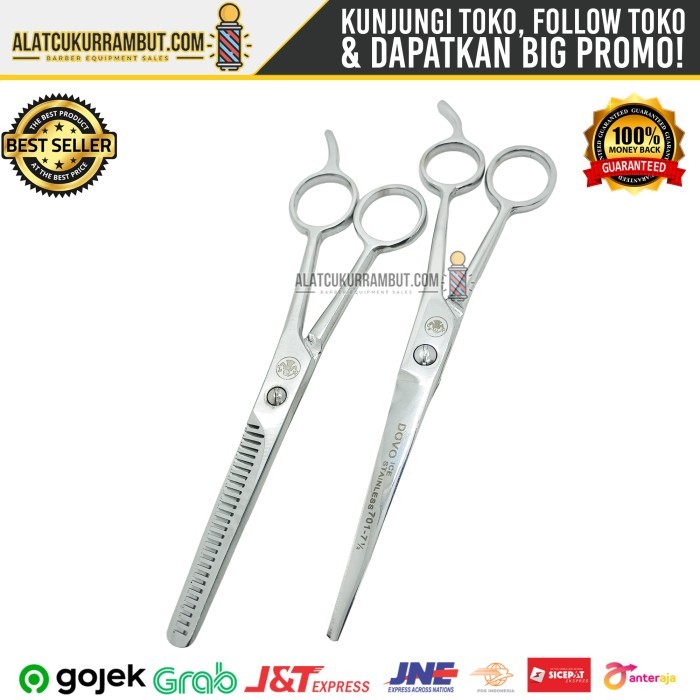 Gunting Potong Cukur Sasak Rambut Set Dovo Ice Tempered Pangkas Rambut