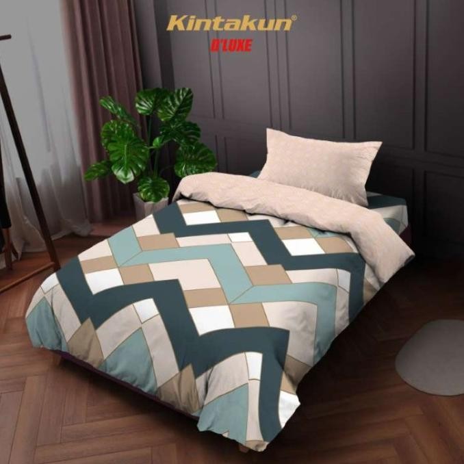 Kintakun Bedcover Set Sprei Fitted 120 x 200 Aesthetic DLUXE 30 cm