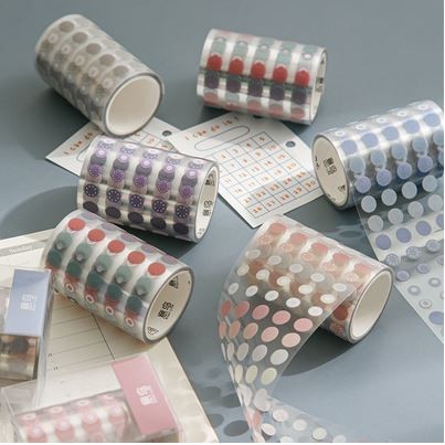 

Sale Coloring Dot Transparent Washi Tape - Stiker Tape Dot Untuk Bujo