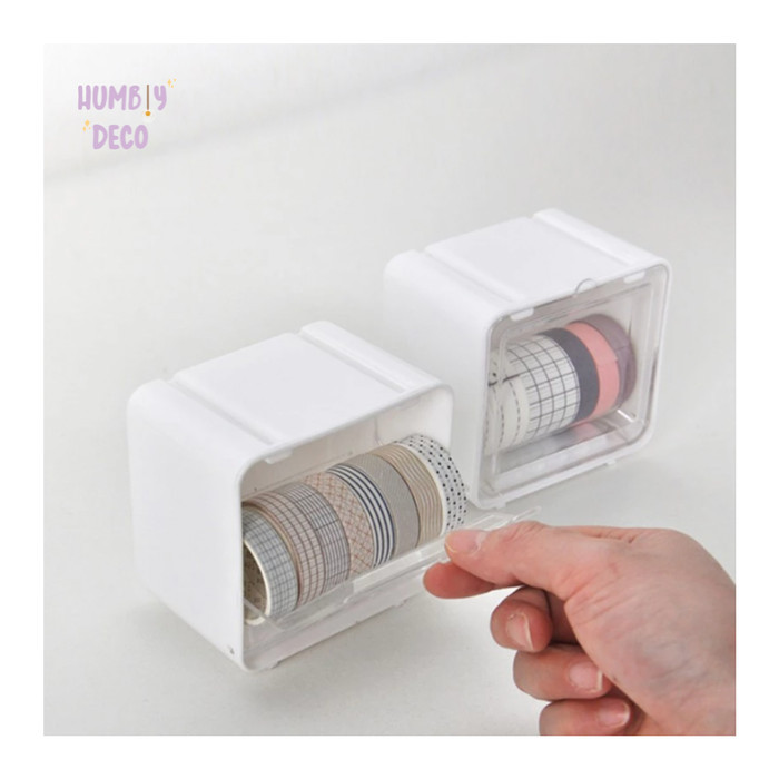 

Sale Korean Minimalist Basic Washi Tape Storage Box Organizer