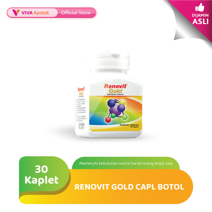 Renovit Gold untuk Kebutuhan Multivitamin dan Mineral (30 Kaplet)