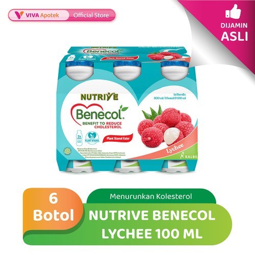 

Nutrive Benecol Lychee Menurunkan Kadar kolesterol 100 ml (6 Botol)