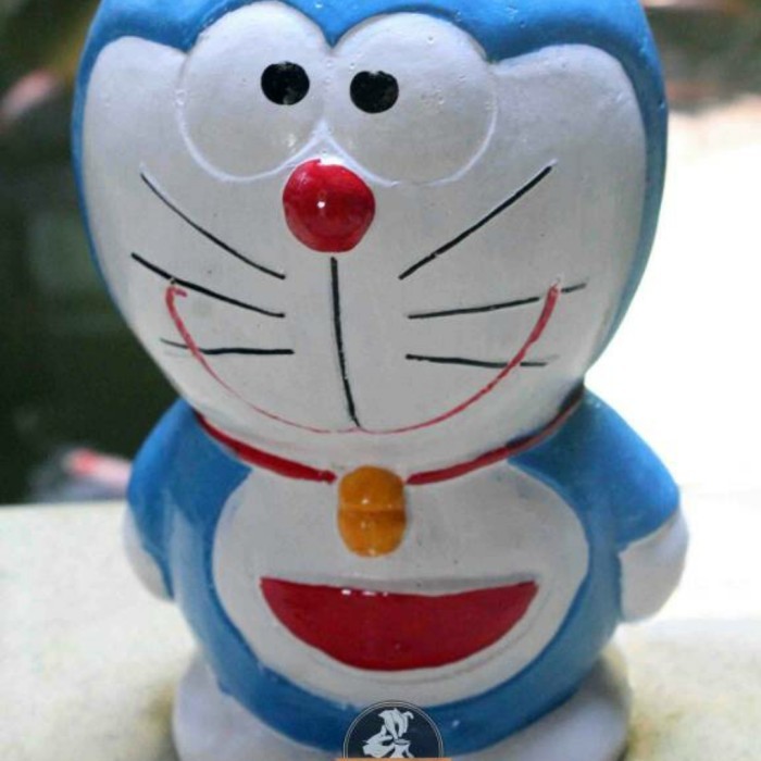 Han Celengan Doraemon Super Jumbo / Tanah Liat Bakar
