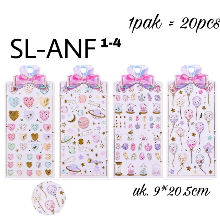 

Paling Laris! Sticker Love Glass Collection SL-ANF SERIES Stiker Korea 3D Timbul Sale