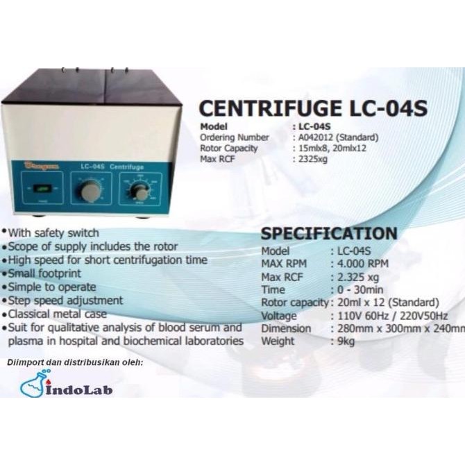 Centrifuge LC-04S (12holes) OREGON