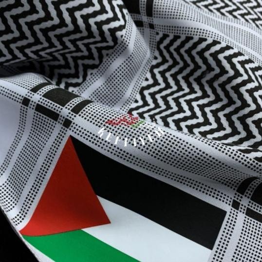 Sorban Keffiyeh Palestina Hitam Merah