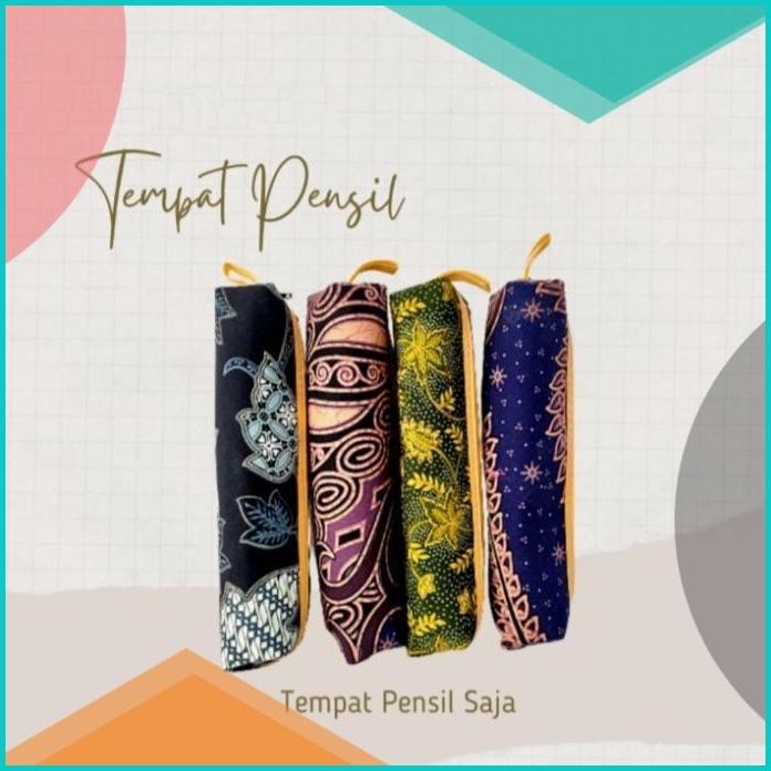 

Tempat Pensil Motif Batik Pulpen Penyimpanan Kosmetik Peralatan Kecil