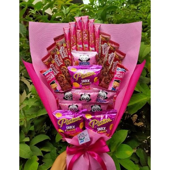 

Ez23 Buket PINK /paket/bingkisan Snack Ulang Tahun/Ultah/ Wisuda/Kado/Hadiah Hemat