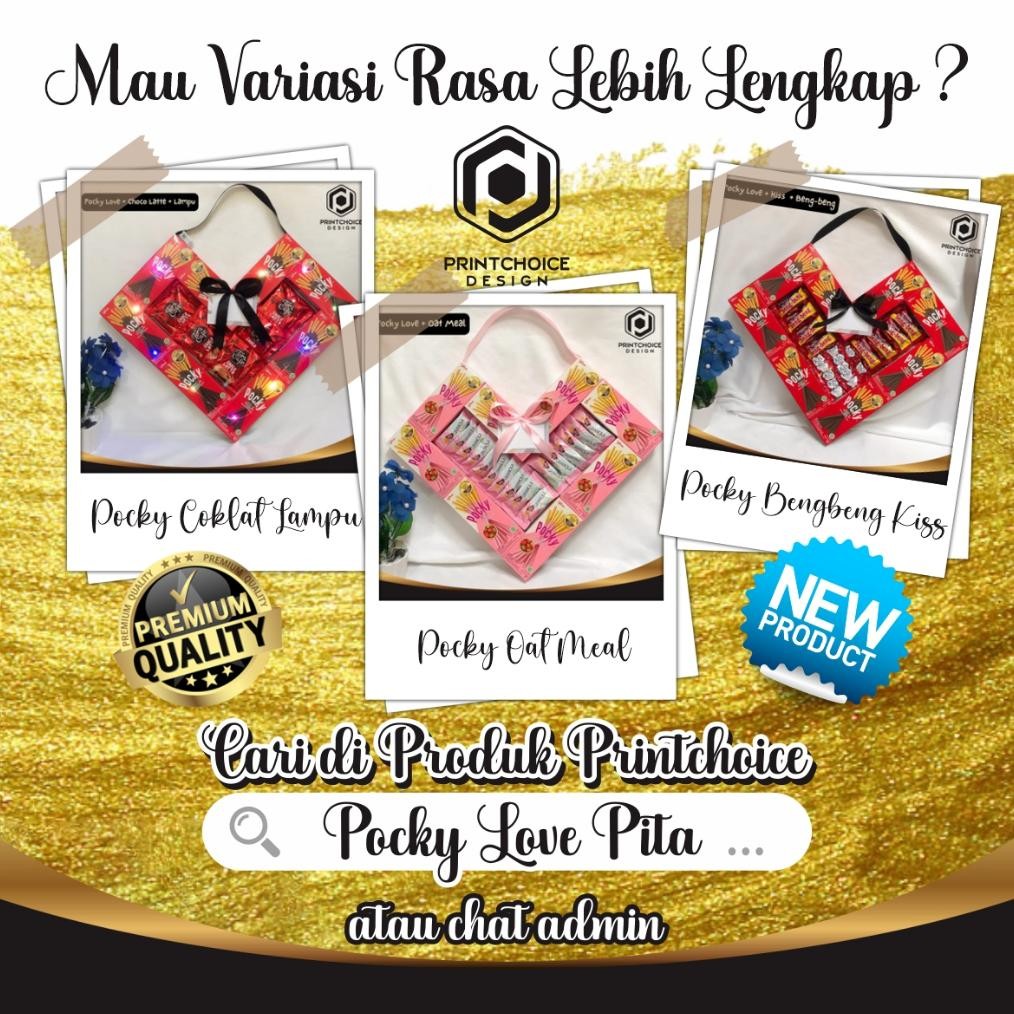 

rwe-45 Pocky Love 4pcs Free kartu Ucapan Bubble Wrap Double Dus Netto 21-22 Gram Viral