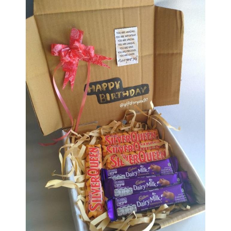 

gf-5 Snack box (coklat edition)/hampers box/hampers snack/hadiah wisuda/hadiah ulang tahun Murah