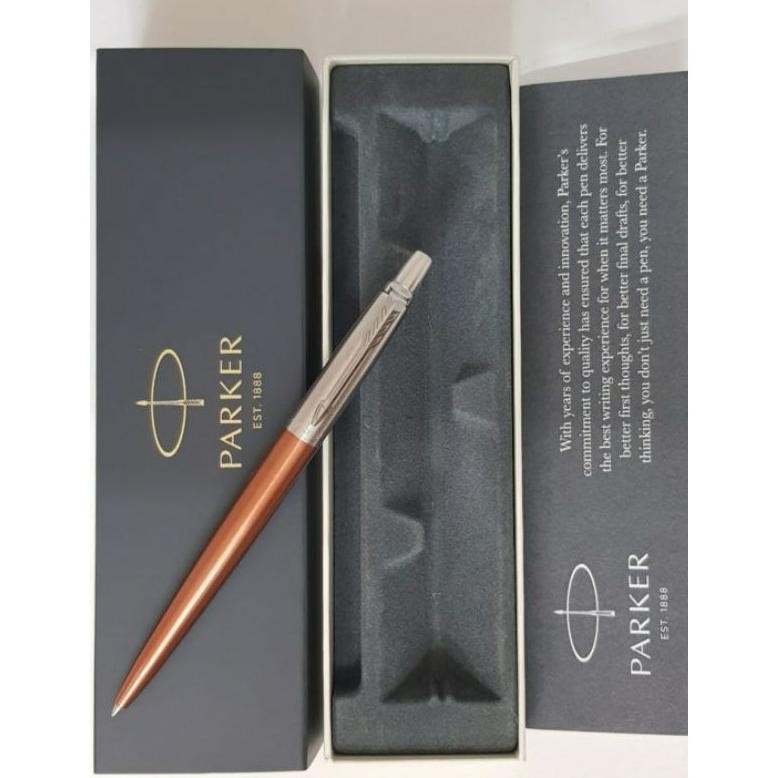 

Hot Sale Pulpen Parker Jotter New Chelsea Orange Ballpoint CT Free Grafir Nama Original