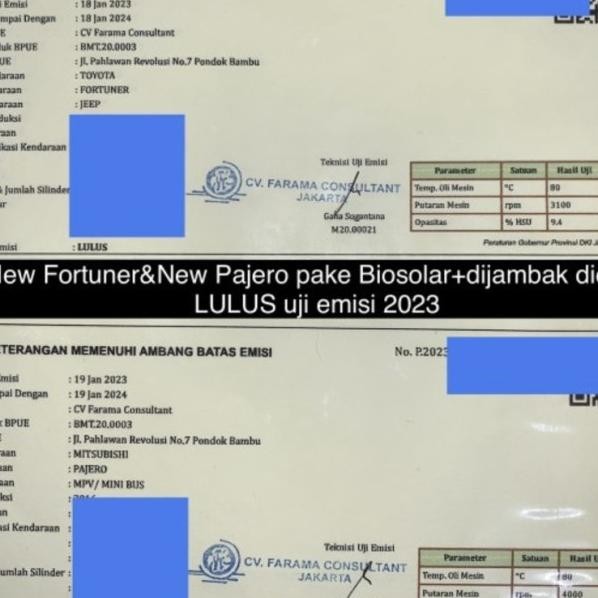 "Dijambak Diesel" Fuel Treatment
