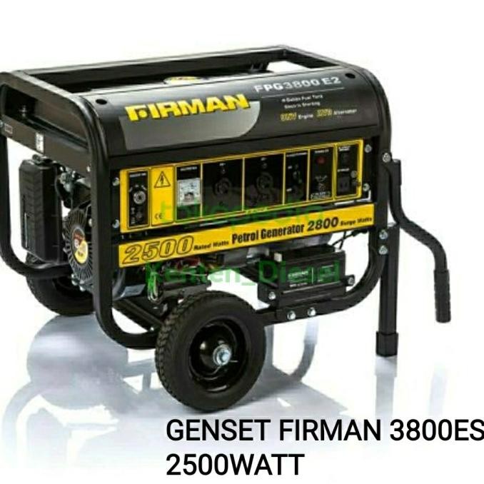 *****] Genset Bensin 2.5 KVA FIRMAN FPG 3800 E2 2500 watt kualitas terbaik