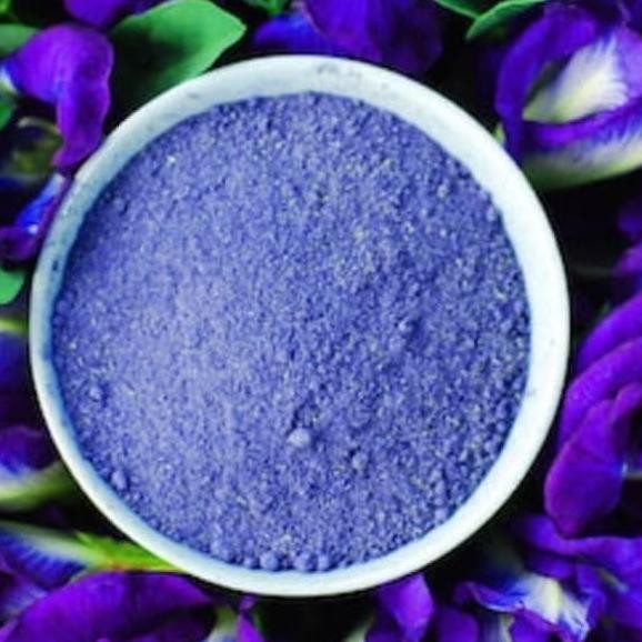 

Tepung Bubuk Bunga Telang Butterfly Pea Powder Pewarna Makanan Ala