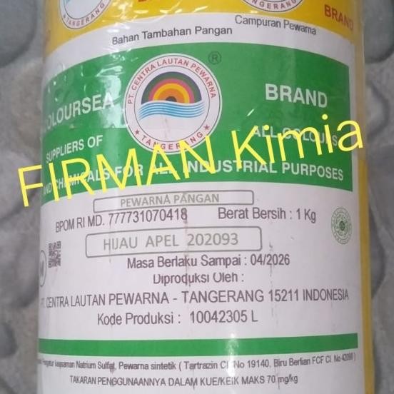 

Pewarna Makanan Berat 1 Kg Hijau Apel-202093 Coloursea