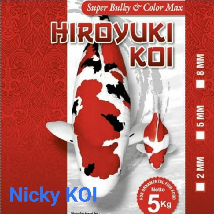 Pakan / Pelet Ikan Koi Hiroyuki Koi Super Bulky & Color Max