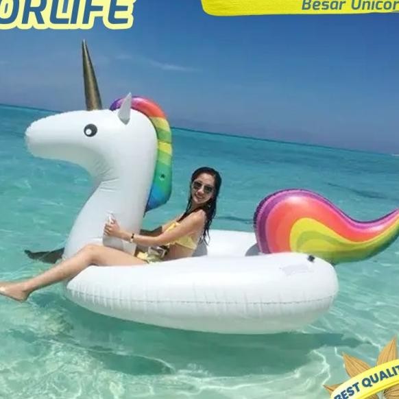 Ban Renang Aesthetic Unicorn Kter Besar/ Pelampung Duduk Dewasa