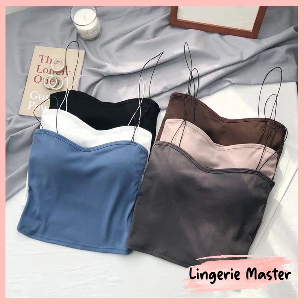 murah [ lingerie master ] - (b-11) tank top bra bh fashion gym bra olahraga push up lingerie wanita